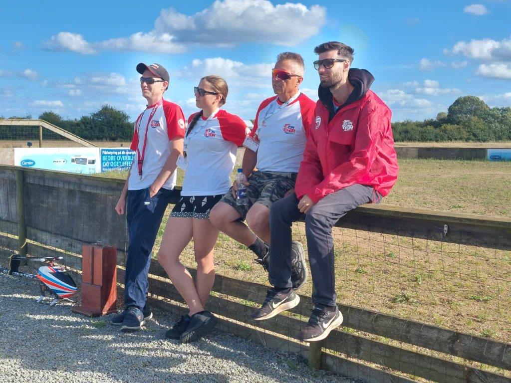 Team GBR watching their fellow competitors closely